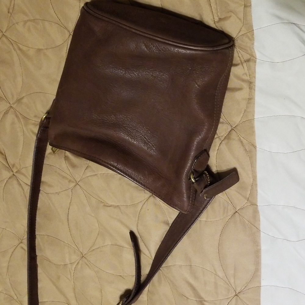 Suede Coach Bag